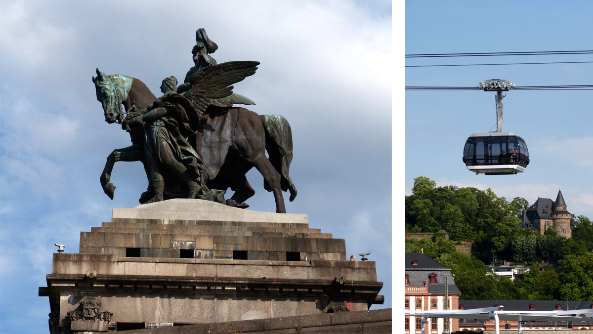 Das Kaiser Wilhelm Denkmal in Koblenz