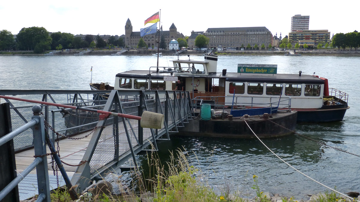 Anleger der Fähre von Ehrenbreitstein nach Koblenz