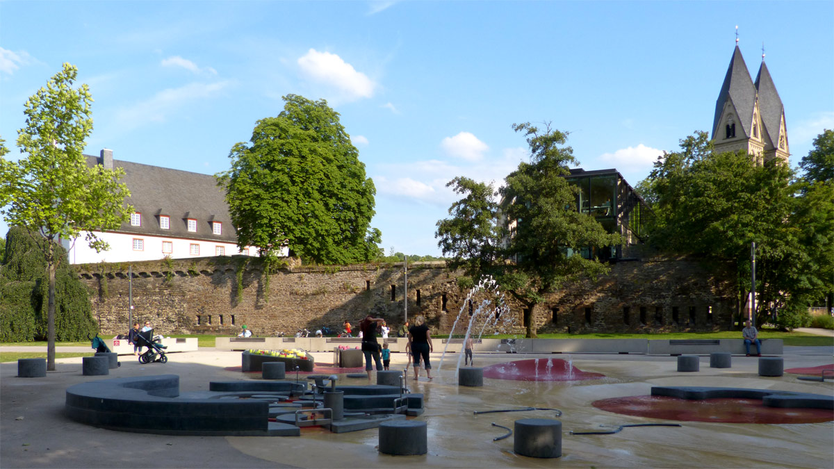 Der Wasserspielplatz am Deutschen Eck