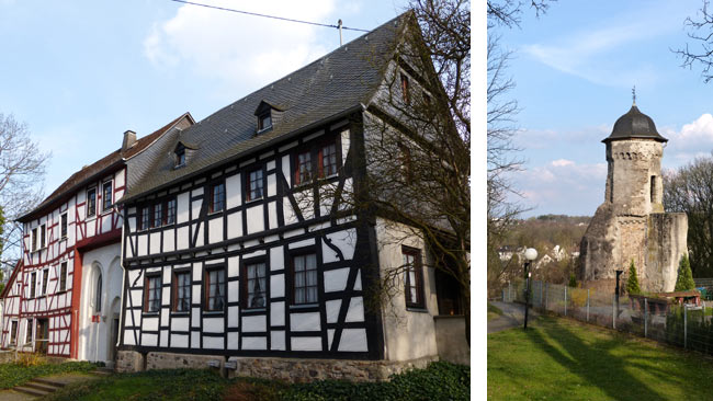 Fuhrmannskapelle und Gebückturm an der Stadtmauer